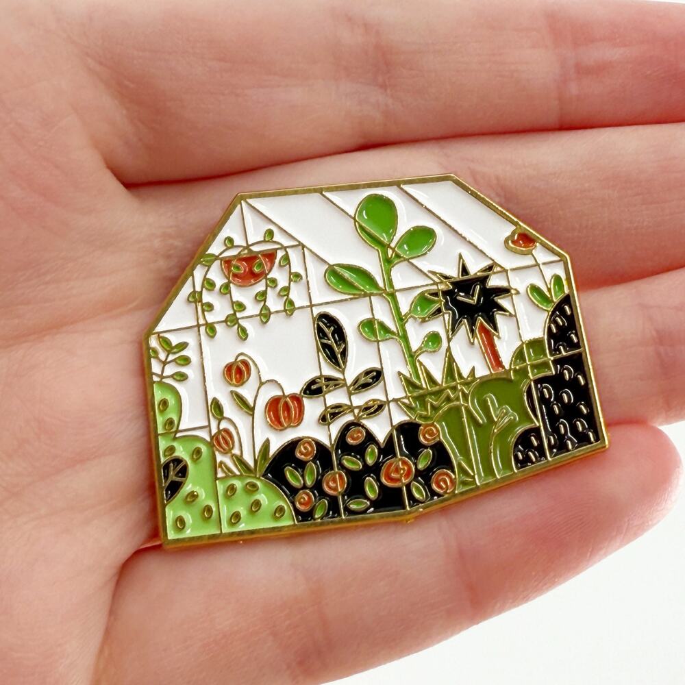 Greenhouse Enamel Pin